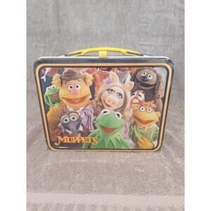 Vintage 1979 Jim Henson Muppets Fozzie Bear Metal Lunch Box Thermos King Seeley